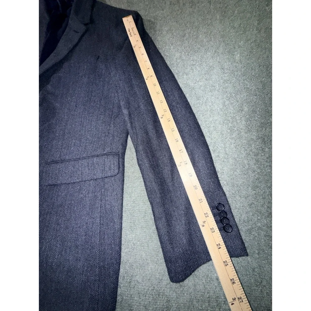 Banana Republic Blazer Jacket Navy Blue Wool Blend Men's Size‎ 42R